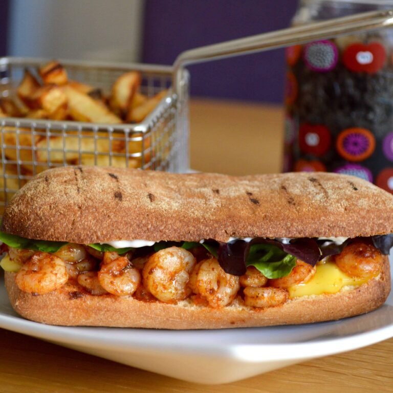 mexican hot prawn sandwich