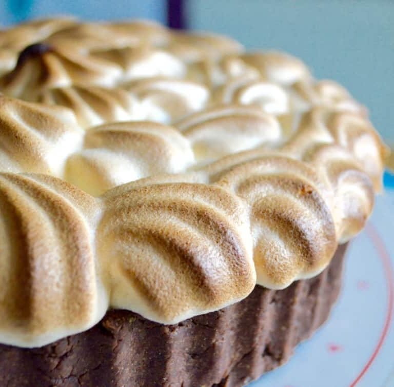 chocolate lime meringue pie
