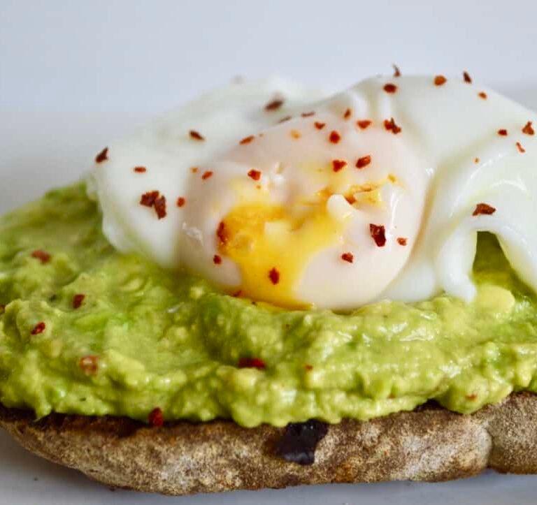 poached egg with avocado