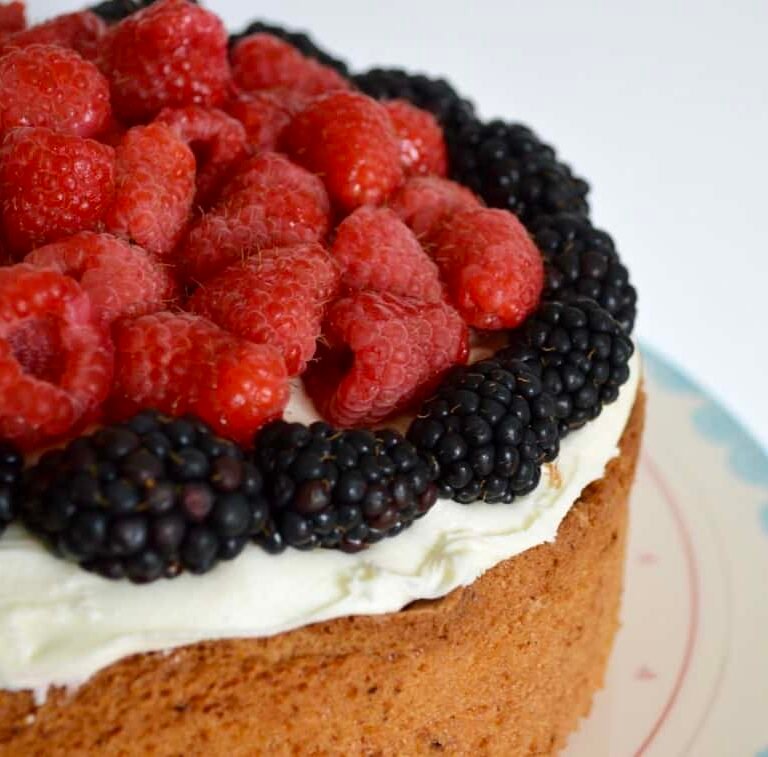 blackberry raspberry madeira cake