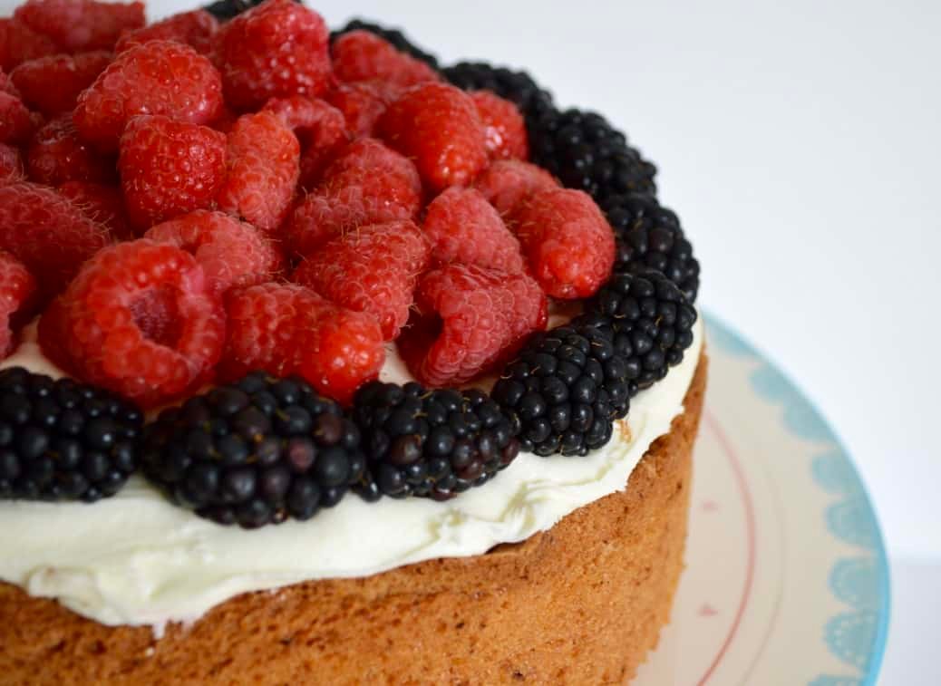 Blackberry & Raspberry Madeira Cake (gluten Free, Dairy Free)