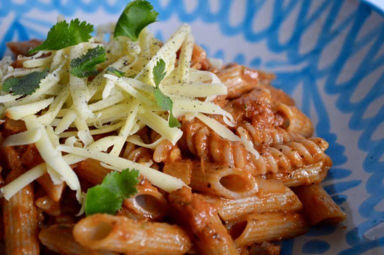 Tomato & Smoked Bacon Pasta (Gluten Free, Dairy Free)