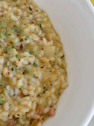 cheese bacon risotto