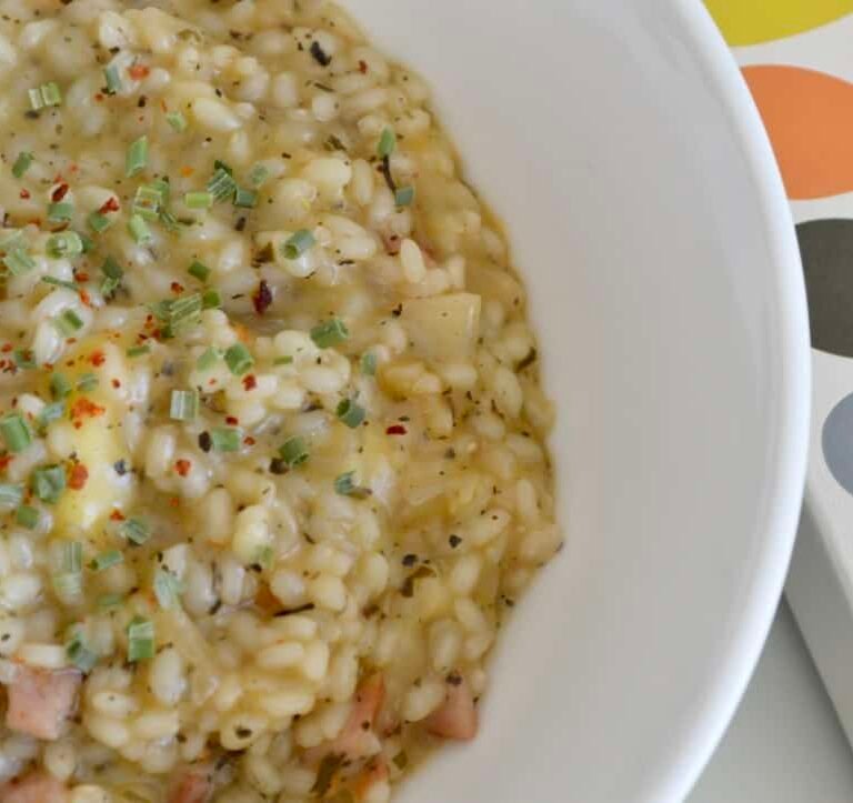 cheese bacon risotto