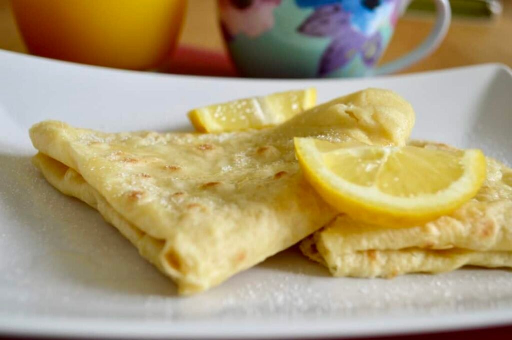 lemon sugar crepes