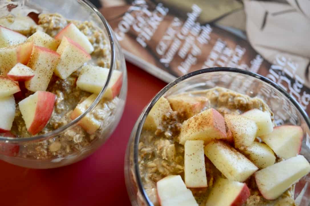 Gingerbread and Apple Overnight Oats
