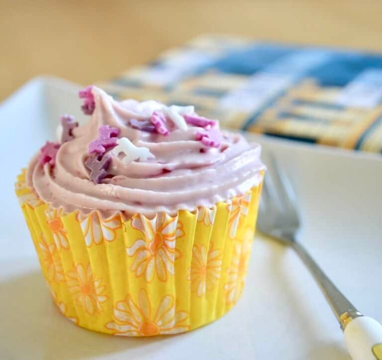 lemon raspberry cupcake