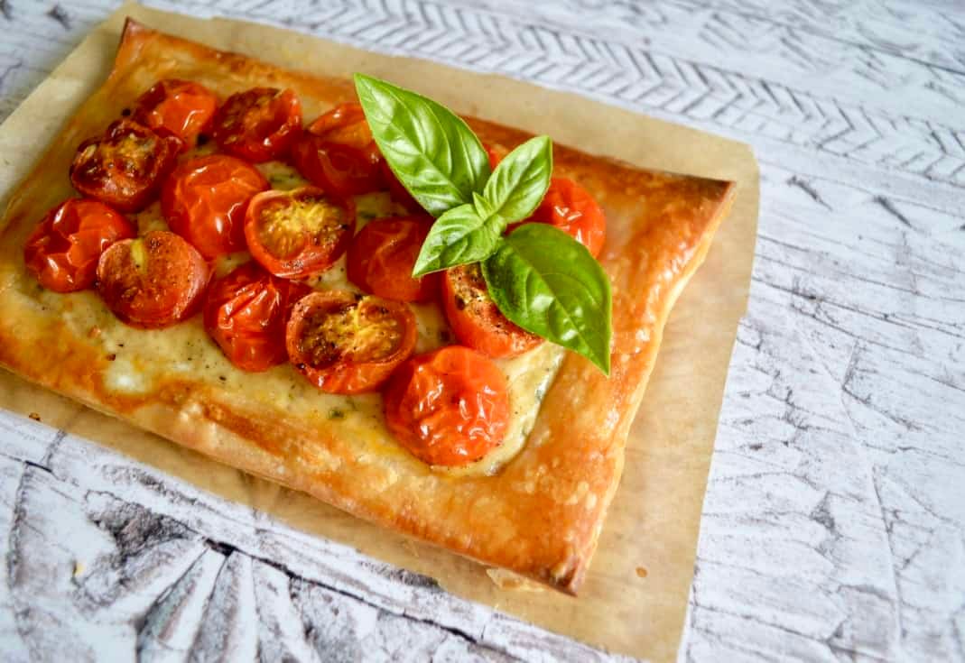 Roasted Tomato and Basil Tart Gluten Dairy Free