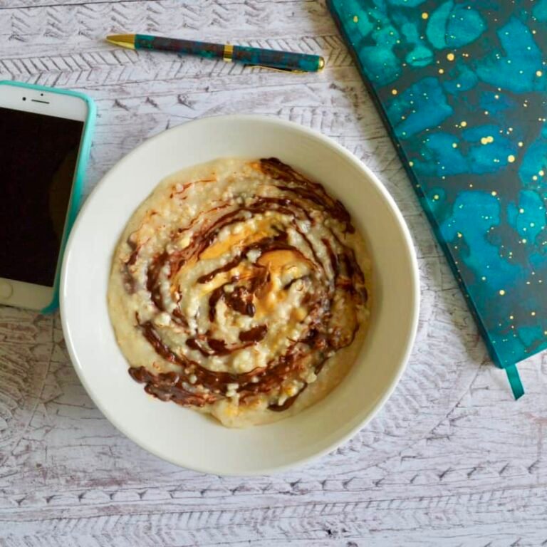 peanut butter chocolate porridge