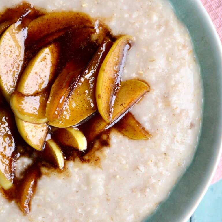 caramelised apple porridge