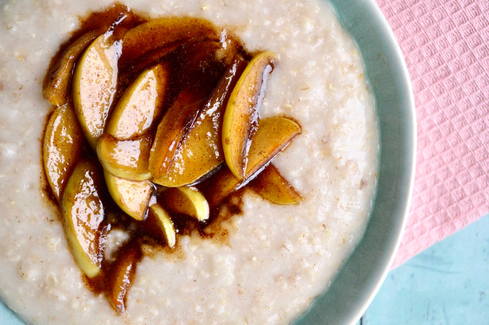 caramelised apple porridge