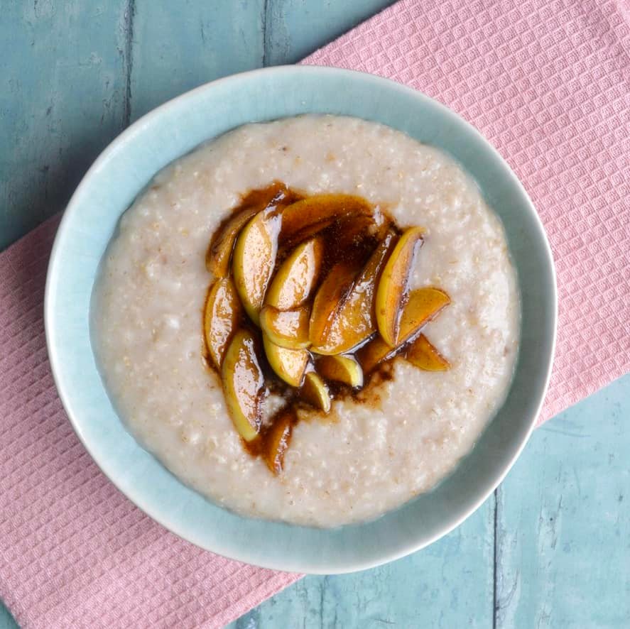 caramelised apple porridge