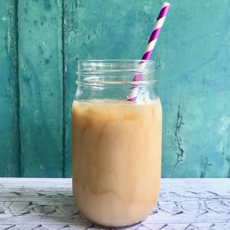 iced salted caramel latte
