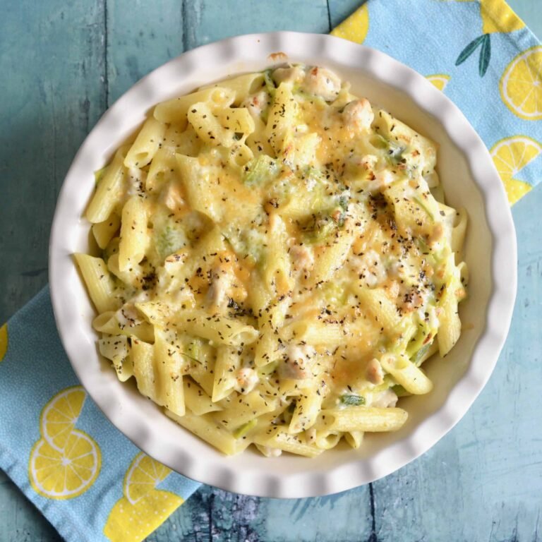 chicken leek pasta
