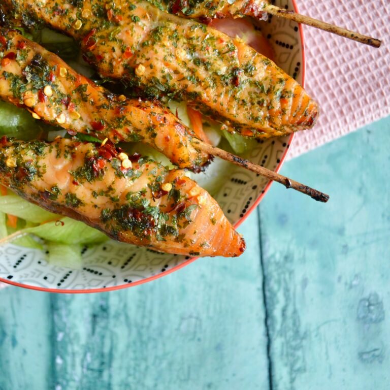 salmon kebab