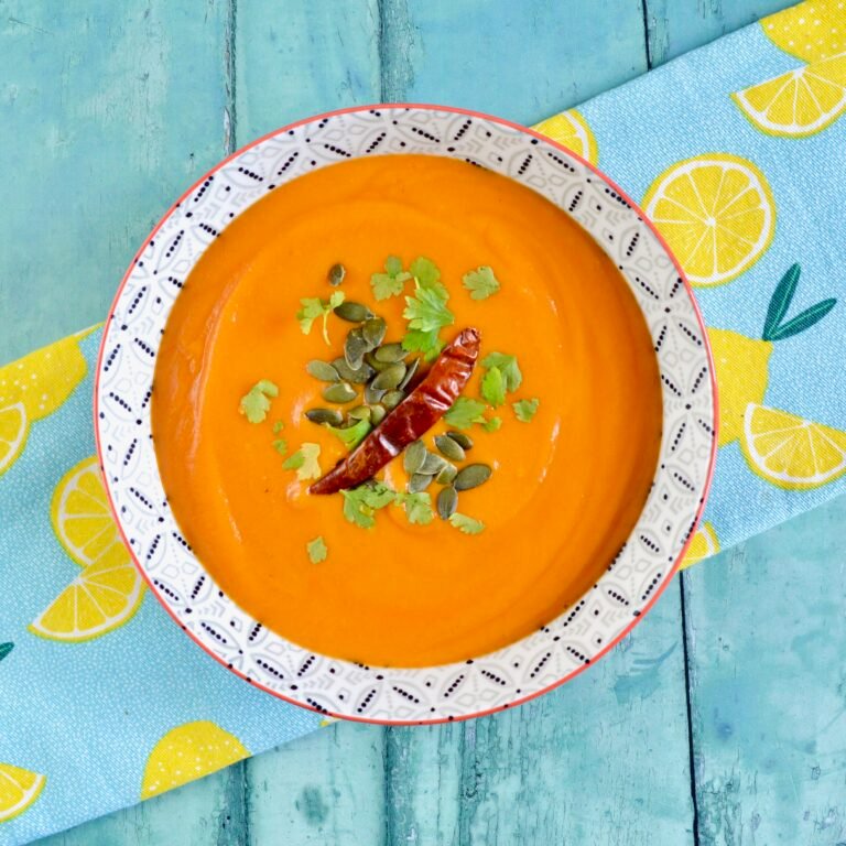 red thai sweet potato soup