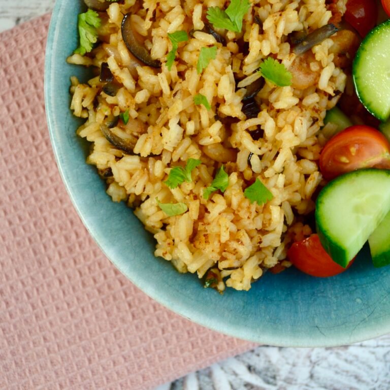 Prawn Chorizo Rice Bowl (Gluten Free, Dairy Free)