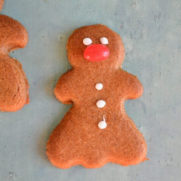 Red Nose Gingerbread Men (Gluten Free, Dairy Free)