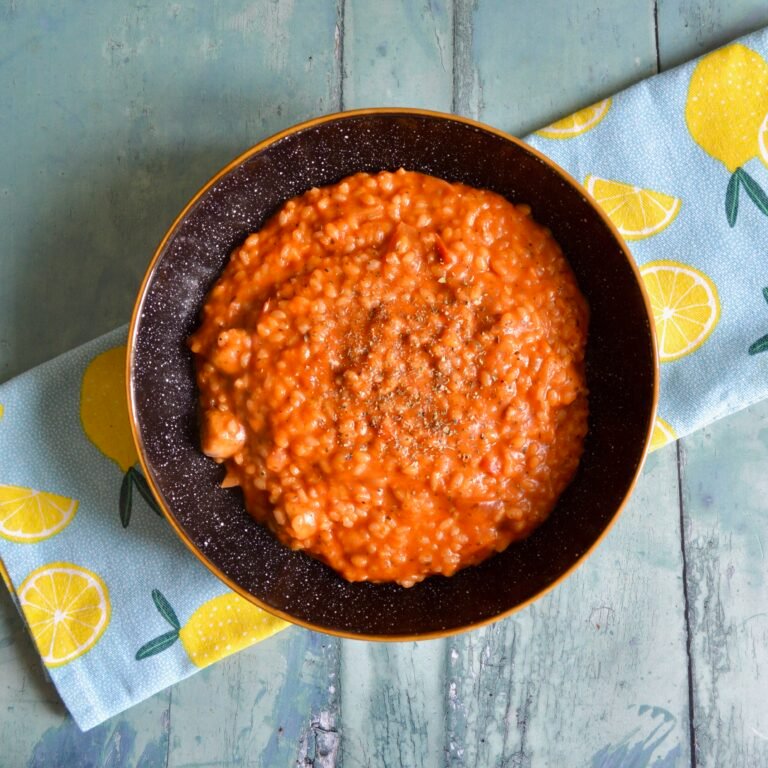 tomato sausage risotto