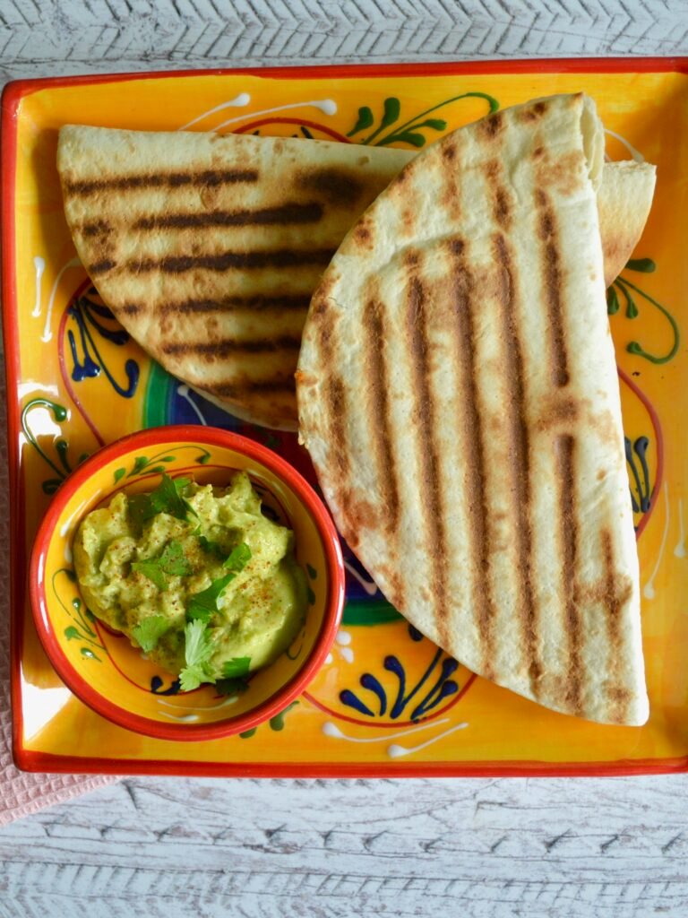 simple egg and cheese quesadilla